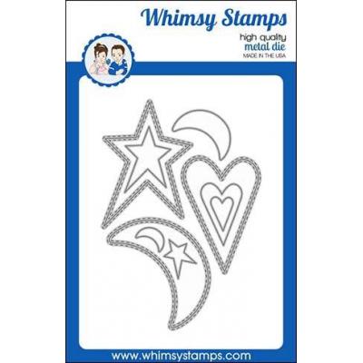 Whimsy Stamps Denise Lynn Outlines Die - Primitive Shaker Shapes